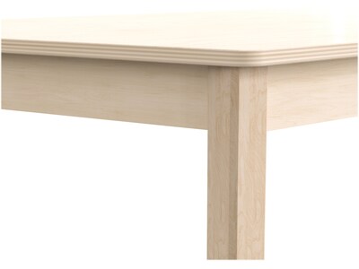 Flash Furniture Bright Beginnings Hercules Trapezoid Table, 47" x 20.75", Beech (MK-ME088017-GG)
