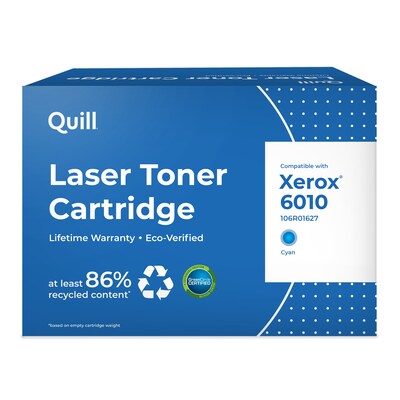 Quill Brand® Remanufactured Cyan Standard Yield Toner Cartridge Replacement for Xerox 6010/6015 (106R01627) (Lifetime Warranty)