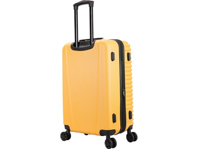 InUSA Ally 23.3" Hardside Suitcase, 4-Wheeled Spinner, TSA Checkpoint Friendly, Mustard (IUALL00M-MUS)