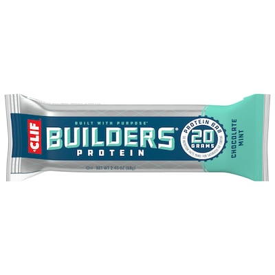 Clif Bar Builders Chocolate Mint Protein Bar, 2.4 oz., 12 Bars/Box (CCC160044)