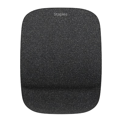 Quill Brand® Mouse Pad with Gel Wrist Rest, Black (53326)