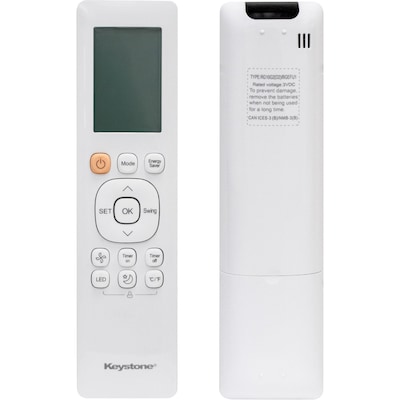 Keystone Energy Star 8,000 BTU Window Air Conditioner , Remote, White (KSTAW08INV-HC)