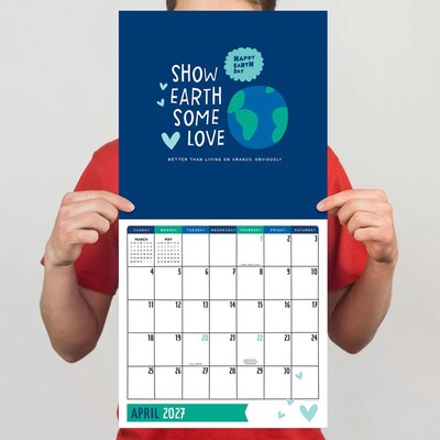 2027 TF Publishing Amy Smyth Humor 11" x 12" Monthly Wall Calendar, Multicolored (27-1127)