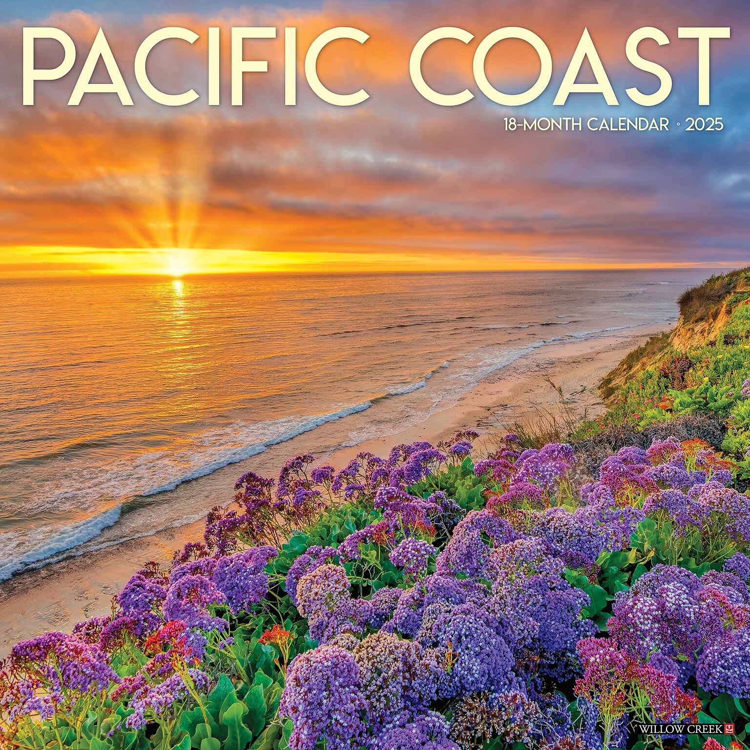 2025 Willow Creek Pacific Coast 12 x 12 Monthly Wall Calendar (44339)
