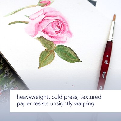 Canson Artist Series 9" x 12" Wire Bound Montval Watercolor Pad, 12 Sheets/Pad, 3/Bundle (MCXC100511058-3)