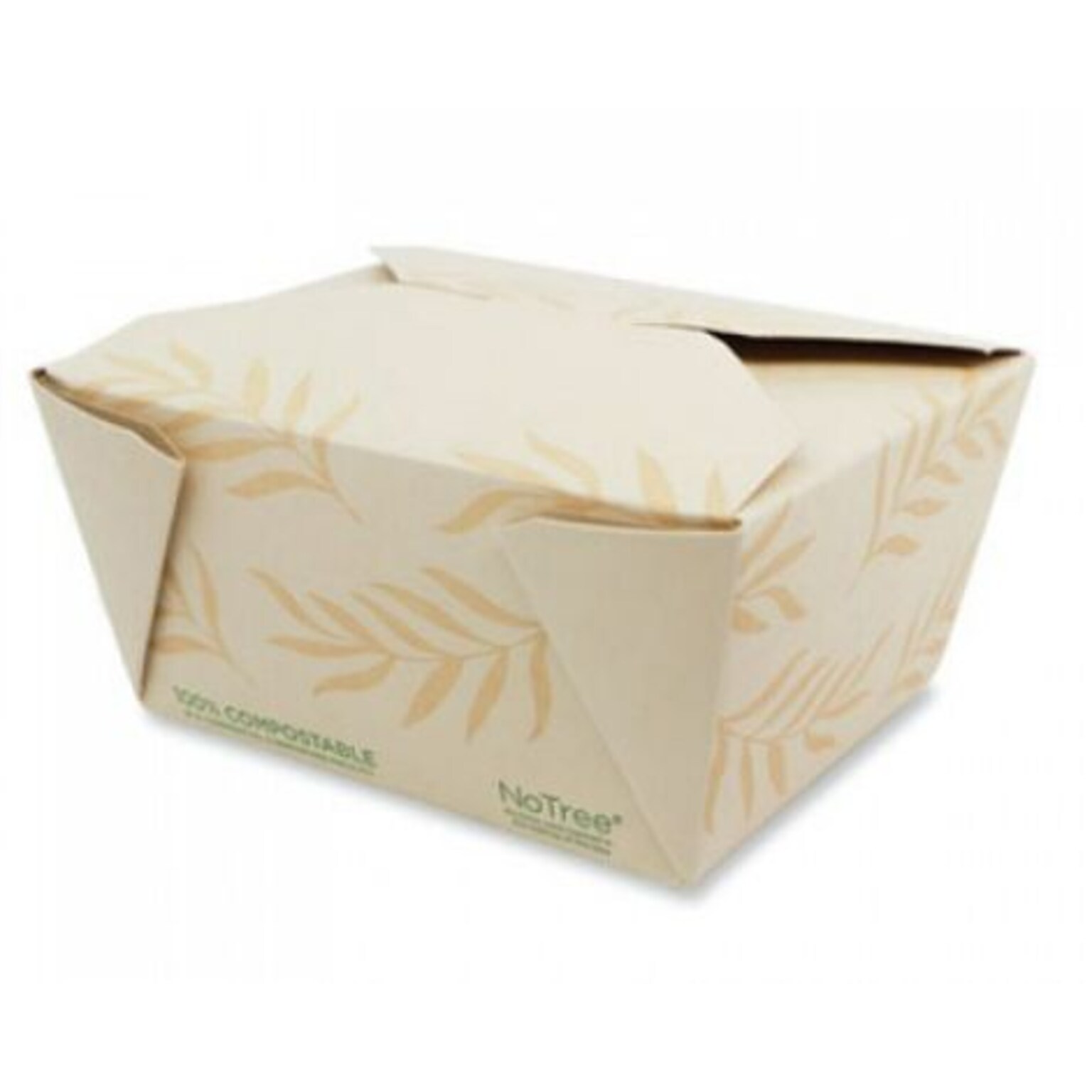 World Centric No Tree Sugercane Takeout Container, 26 oz., Natural, 450/Carton (WORTONT1)