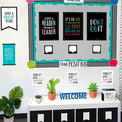 Creative Teaching Press Quote Cards Designer Cut-Outs, 36/Pack, 3 Packs/Bundle (CTP10421-3)