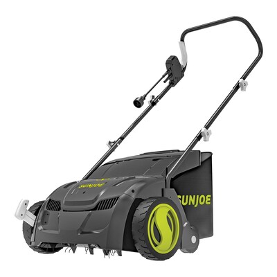 Sun Joe 13-Inch 12-Amp Electric Scarifier and Lawn Dethatcher w/ Collection Bag (AJ801E)