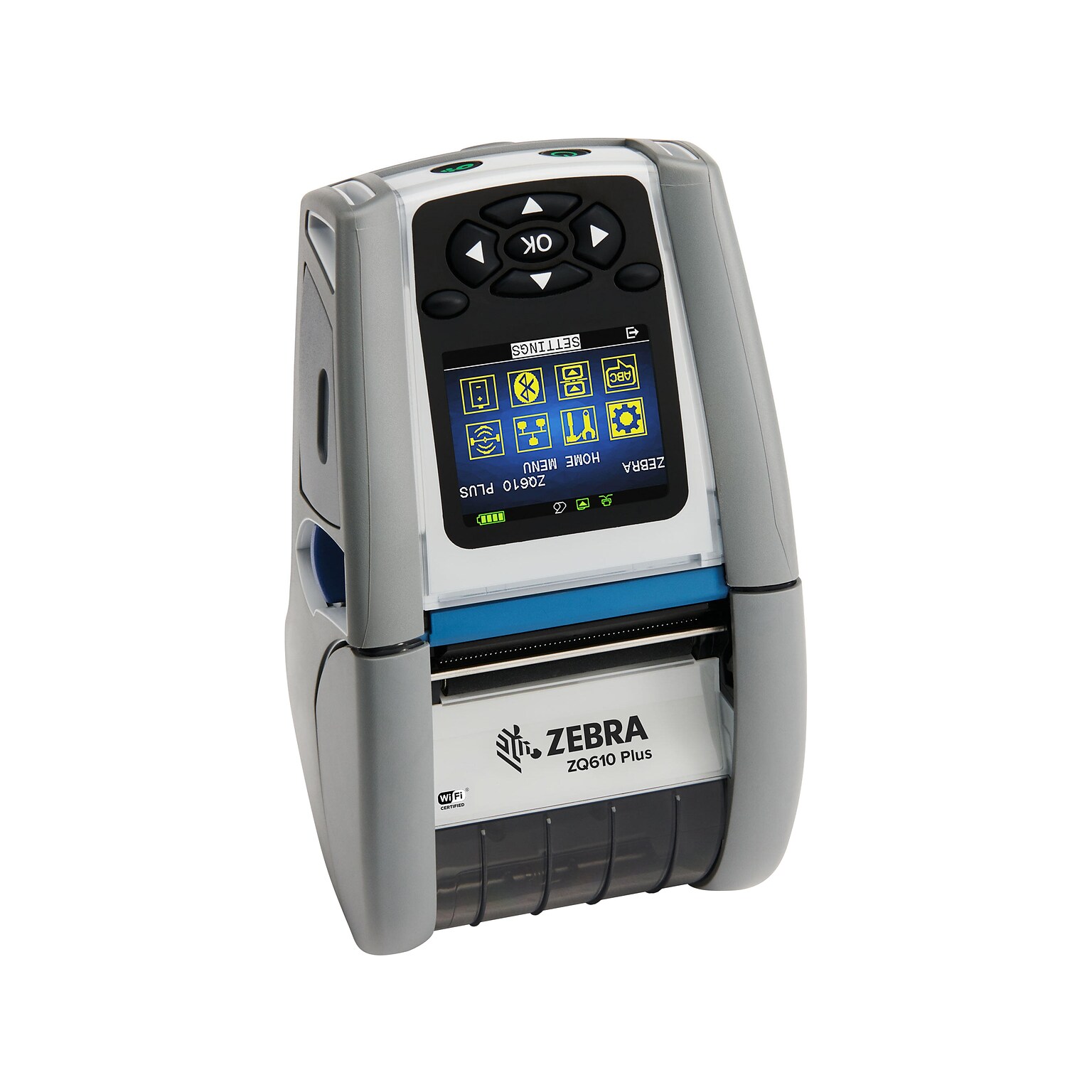 Zebra ZQ610 Plus Healthcare Rechargeable Barcode Printer, Gray (ZQ61-HUWA004-00)