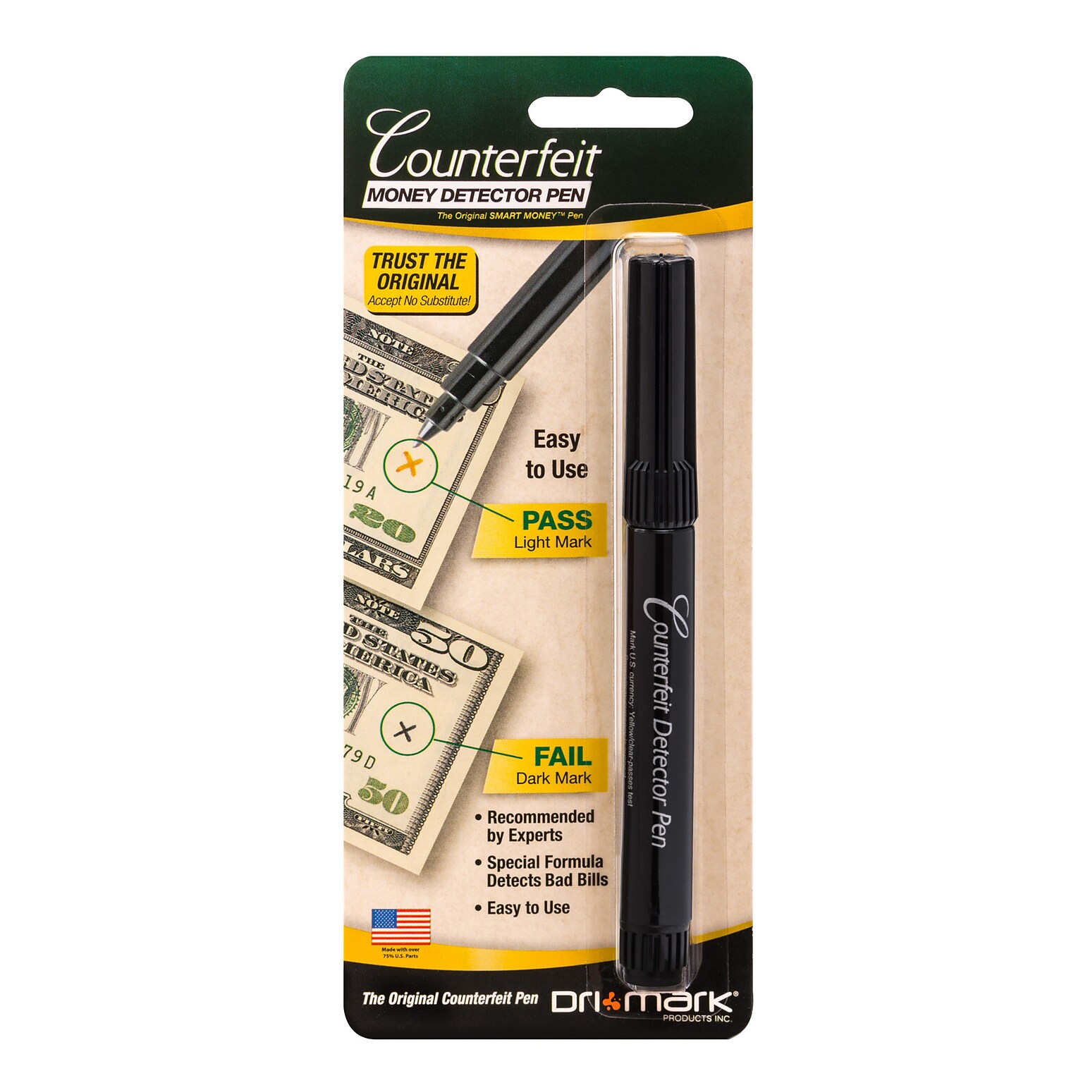 Dri Mark Counterfeit Bill Detector Marker Pen (351B)