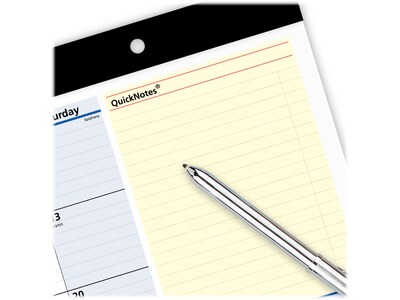 2024 AT-A-GLANCE QuickNotes 17.75" x 11" Monthly Desk Pad Calendar, Blue/Yellow (SK710-00-24)