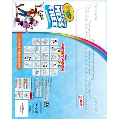 Crayola Color Wonde: Mickey Coloring Book, 18 Pages, 2 Sets/Bundle (BIN757006-2)