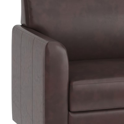 Flash Furniture Hercules Diplomat LeatherSoft Loveseat, Brown/Chrome Legs (BT8272BNCHR)
