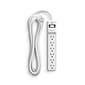 NXT Technologies™ 6-Outlet Surge Protector, 12' Cord, White (NX61425)