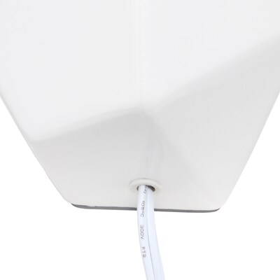 Simple Designs 10.24" LED Table Lamp, White (LT2065-WHT)