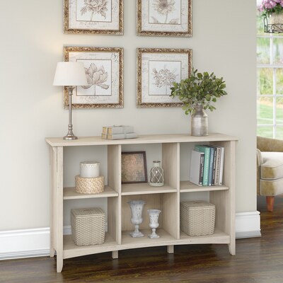 Bush Furniture Salinas 6 Cube Organizer, Antique White (SAB148AW-03)