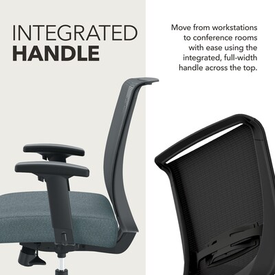 HON Convergence Fabric/Mesh Task Chair, Gray Pattern (HONCMY1AAPX25)
