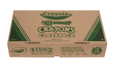 Crayola Classpack Crayons, 800/Box (52-8008)