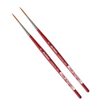 da Vinci COSMOTOP-SPIN Mixed Media Synthetic Bristle, Rigger Brushes, 2/Pack (DVXVA12806-2)