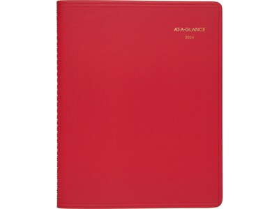 2024 AT-A-GLANCE Fashion 9 x 11 Monthly Planner, Red (70-250-13-24)