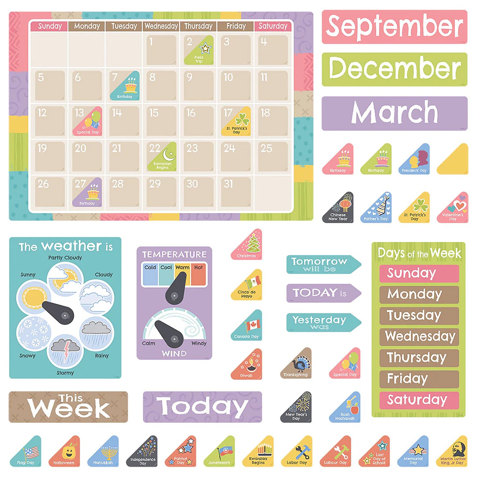 TREND Good to Grow Calendar Bulletin Board Set (T-8322)