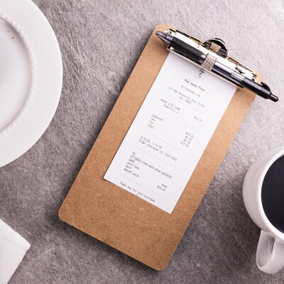 Officemate Wood Clipboard, Memo Size, Brown, 12/Pack (83156)