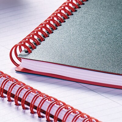 Black N' Red 1-Subject Professional Notebooks, 3.75" x 5.625", Wide Ruled, 70 Sheets, Black (JDKF67010)