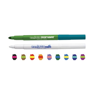 CARIOCA Magic! Washable Kids Markers, Bold Tip, Assorted Colors, 10/Pack, 2/Bundle (CRA42737-2)