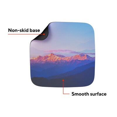 Staples TECH Non-Skid Mouse Pad, MOUNTAIN SUNRISE (ST63282)