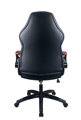 Raynor Group Playr Polyurethane Gaming Chair, Black/Red (G-GAMEBSC-RED)