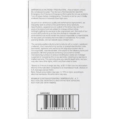 Viribright 8 Watts Selectable LED Household Bulb (640341)