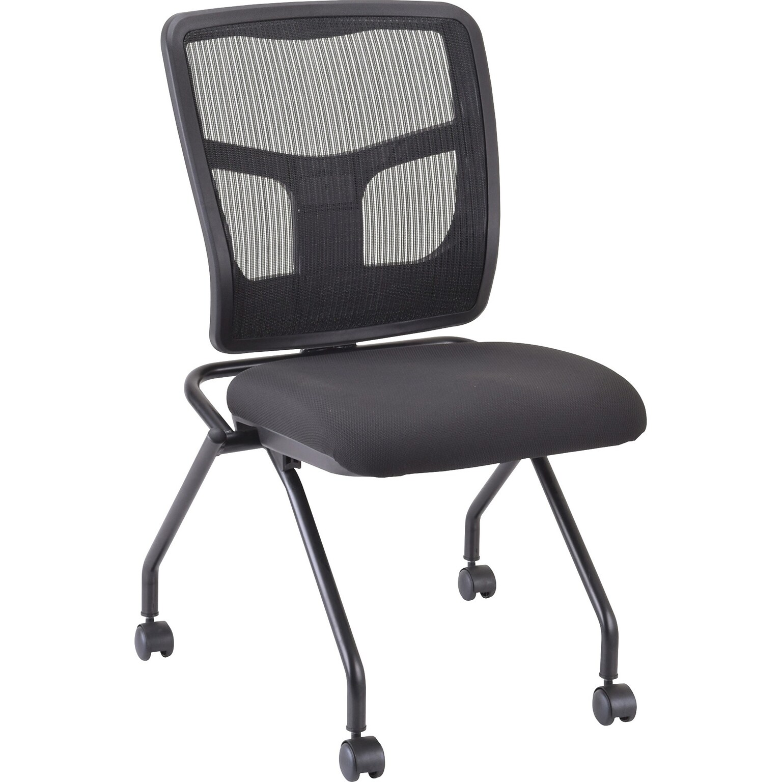 Lorell Training Room Guest Chair, Black, 2/Carton (LLR84385)
