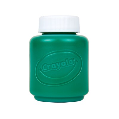 Crayola Washable Kid's Paint, Green, 2 oz., 12/Bundle (BIN542844-12)