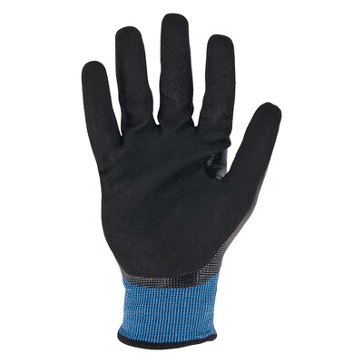 ProFlex 7251 Cut-Resistant Water-Resistant Fully Coated Nitrile Gloves, Large, 21 Gauge, A5 Cut Level, Black, Pair (10444)