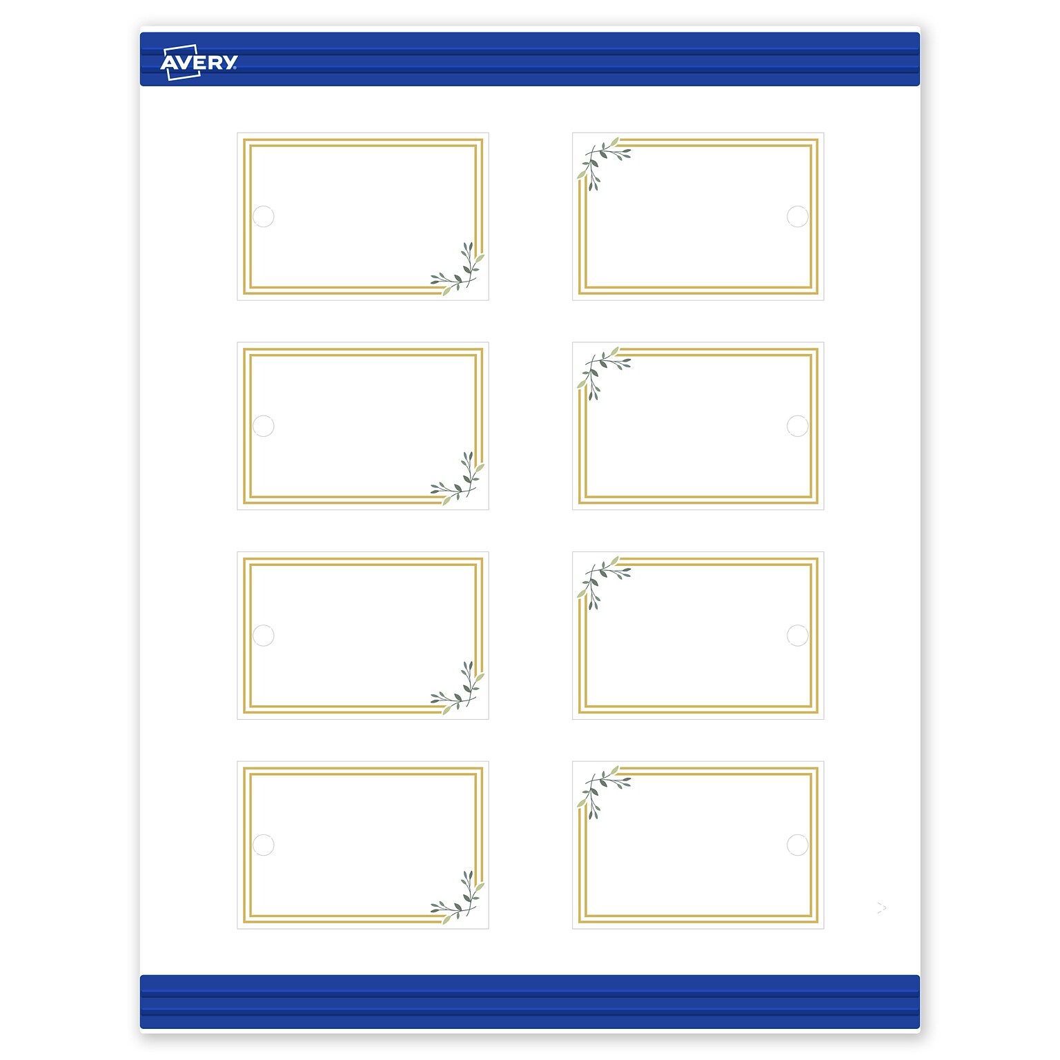 Avery  3 Blank Price & Merchandise Tags, White, 80/Carton (S00-DN0-PRMWT10)