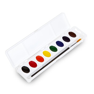 Crayola Education Oval Pans Watercolors Set, Assorted Colors, 6/Bundle (BIN530080-6)