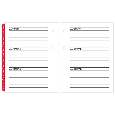 2027 AT-A-GLANCE 3.75" x 3" Daily Calendar Refill Pages, White/Black (E919-50-27)