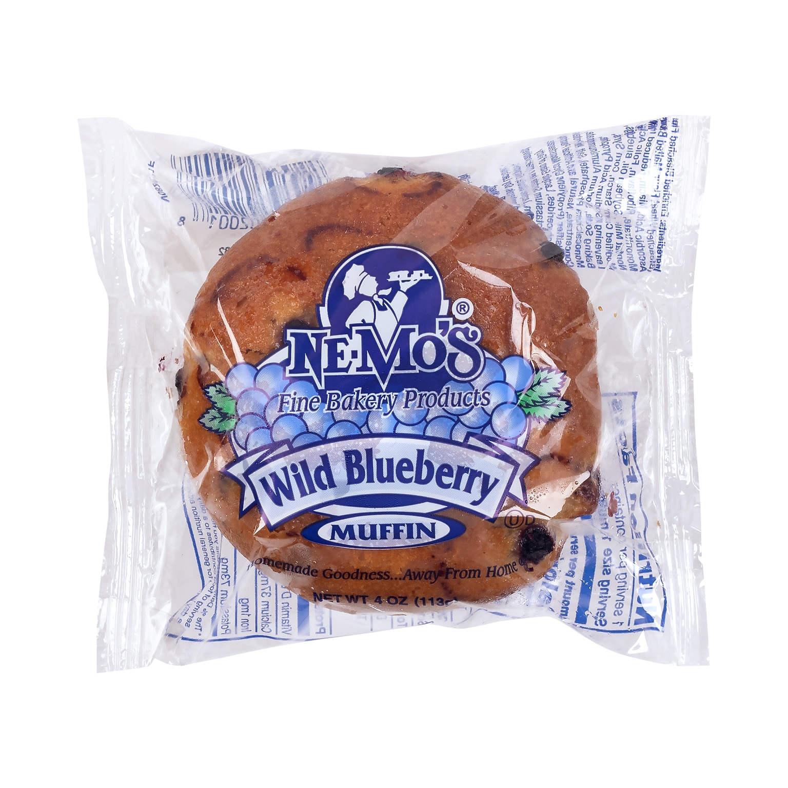 Ne-Mos Wild Blueberry Muffin, 4 oz, 12/Pack (220-02464)