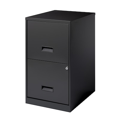 Space Solutions 18D 2-Drawer Vertical File Cabinet, Letter, Charcoal (26495)