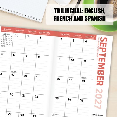 2026-2028 Willow Creek Paradise 3.5" x 6.5" Monthly Pocket/Wallet Calendar, Assorted Colors (66294)