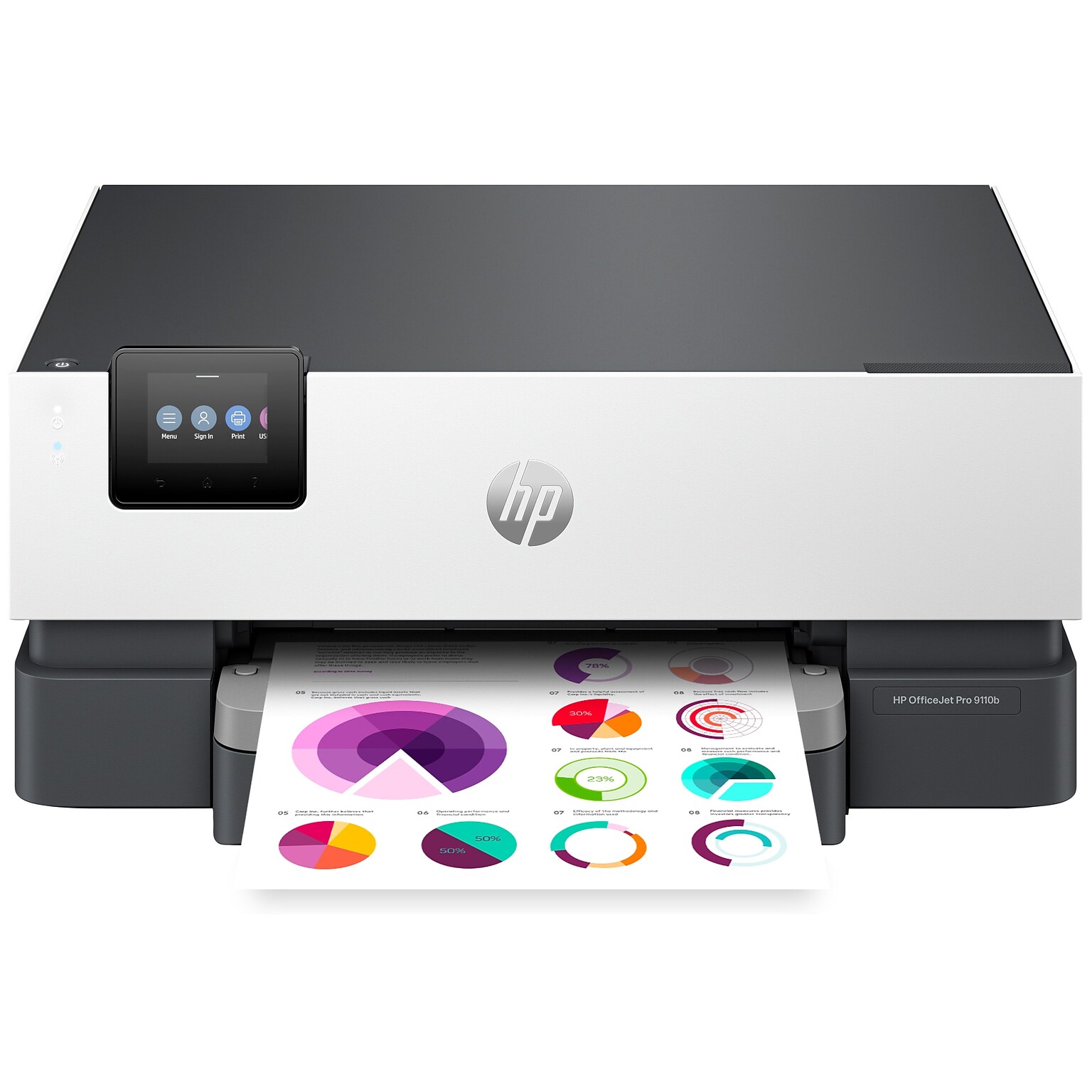 HP OfficeJet Pro 9110b Wireless Color Inkjet Printer, Single-Function, Print (5A0S1A#B1H)