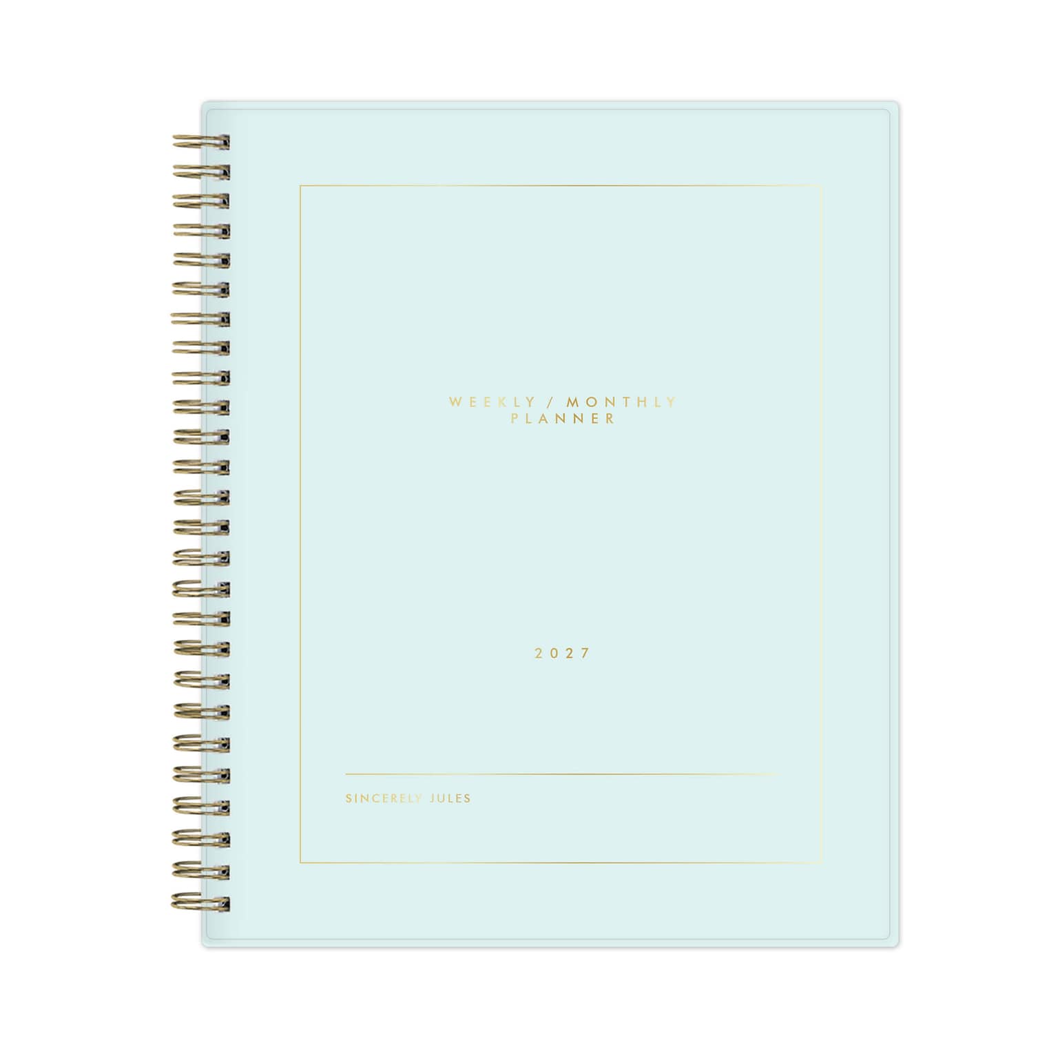 2027 Blue Sky Sincerely Jules 7 x 9 Weekly & Monthly Planner, Sky Blue (164246)
