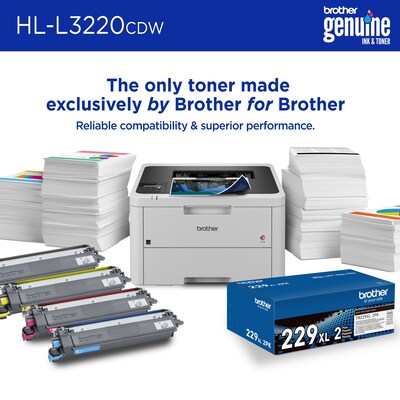 Brother Wireless Compact Digital Color Printer HL-L3220CDW, Refresh Subscription Eligible