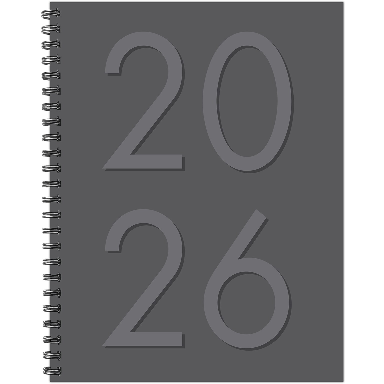 2026 Willow Creek 8.5 x 11 Weekly & Monthly Planner, Paperboard Cover, Charcoal (57605)