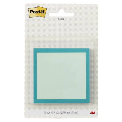 Post-it Square Notes, Blue, 2.9 x 2.9, 75 Sheets/Pad (SPE-33-2)