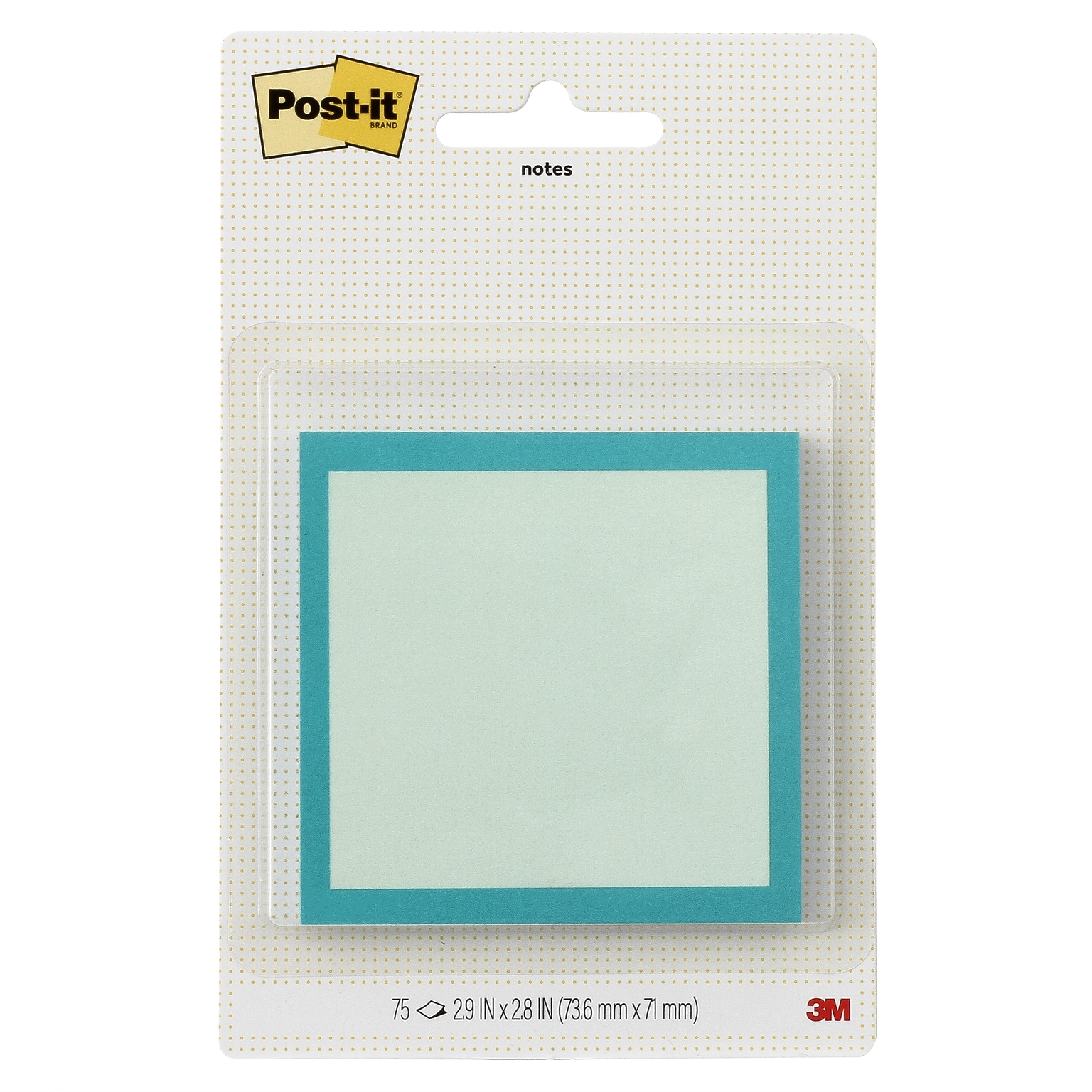 Post-it Square Notes, Blue, 2.9 x 2.9, 75 Sheets/Pad (SPE-33-2)