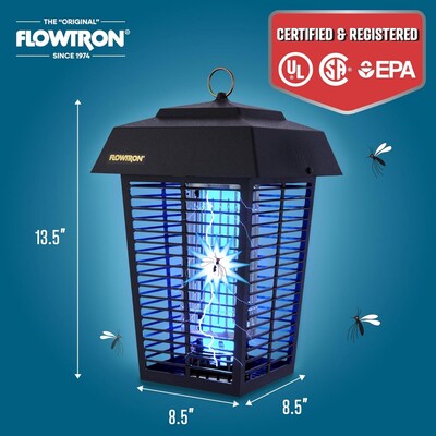 Flowtron Eletric Bug Zapper, 1 Acre of Coverage, 40W Bulb & 5600V Instant Killing Grid (FLWBK40D)