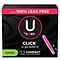 U by Kotex Click Super Compact Tampon, Unscented, 32/Pack (51584)