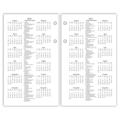 2026 AT-A-GLANCE Photographic 6" x 3.5" Desk Calendar Refill Pages (E417-50-26)