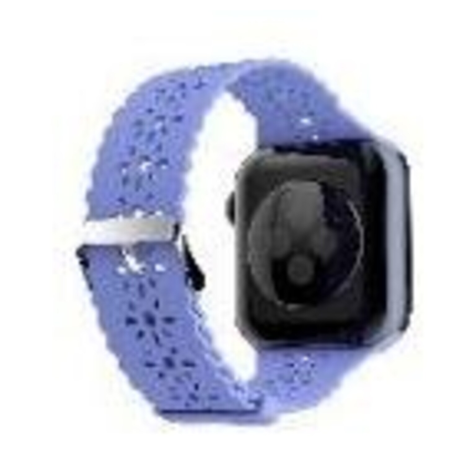 LAX Lace Silicone Band for Apple Watch, Gray Blue